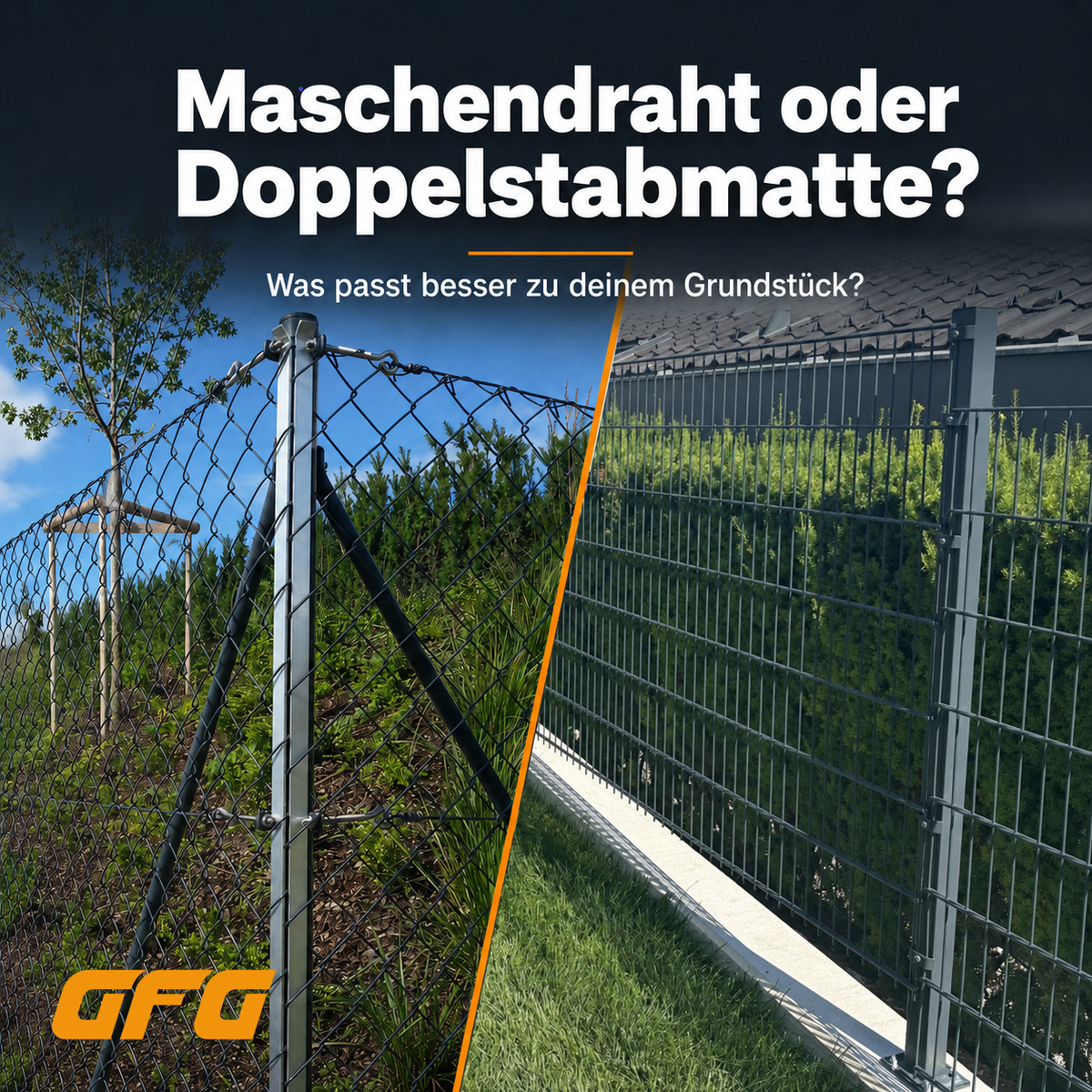 Maschendraht- oder Doppelstabmattenzaun? Welcher Zaun passt zu dir?