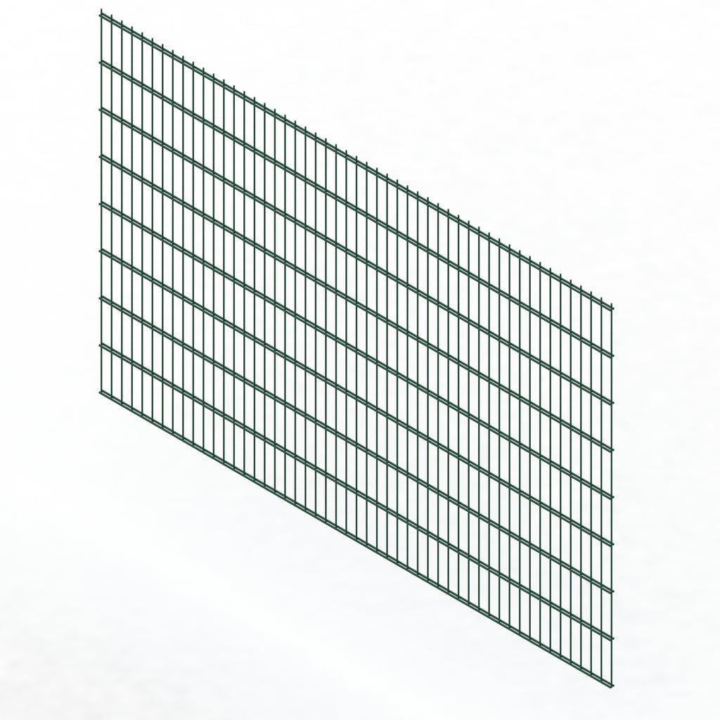 Doppelstabmatten-Set, Höhe 1.63 m – Säulen mit Dübelplatten inkl. Befestigungsmaterial