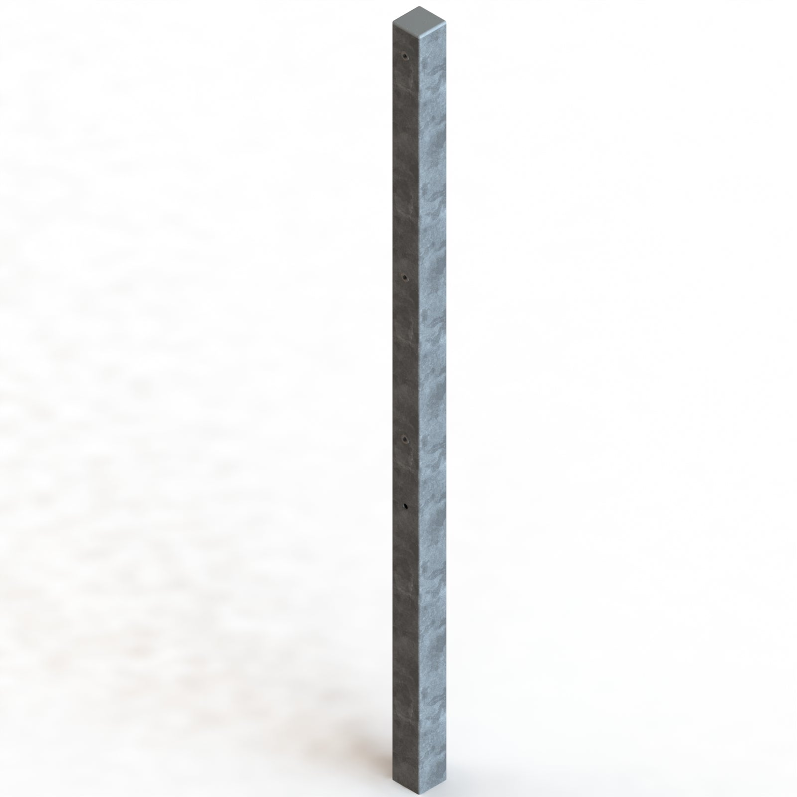 Säule Formrohr 60/60 mm für Doppelstab – zum Einbetonieren