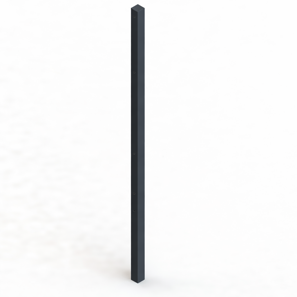Säule Formrohr 60/60 mm für Doppelstab – zum Einbetonieren