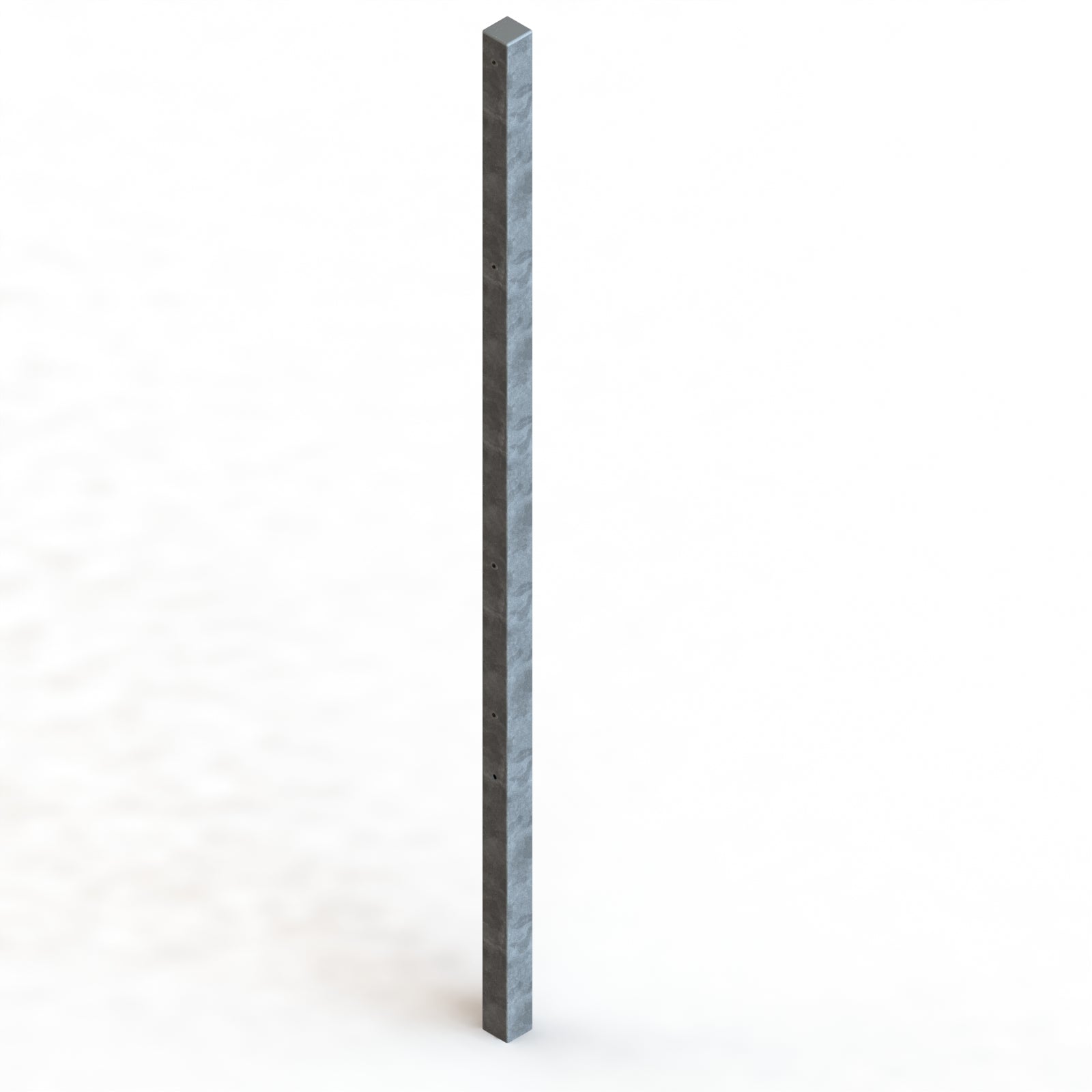 Säule Formrohr 60/60 mm für Doppelstab – zum Einbetonieren