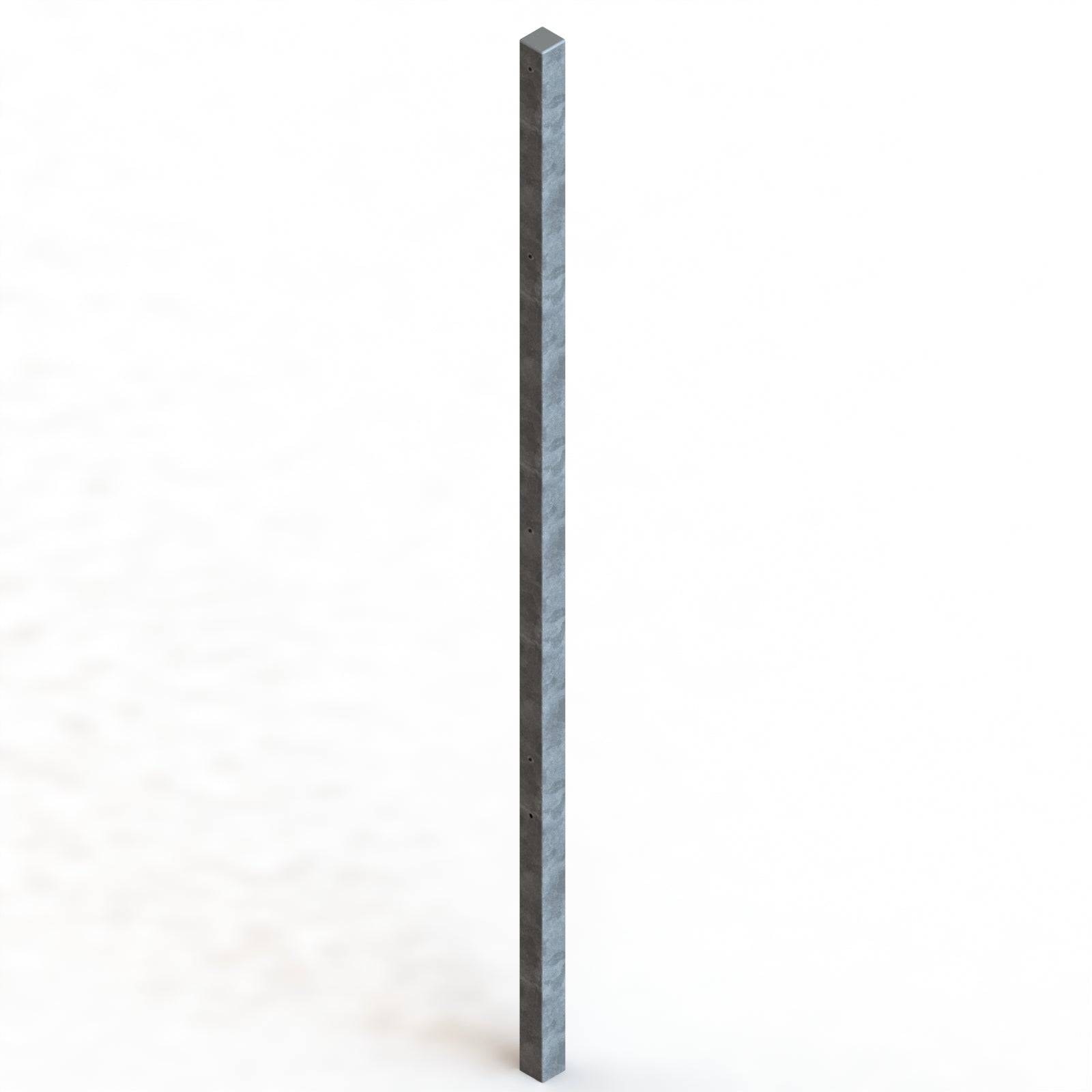 Säule Formrohr 60/60 mm für Doppelstab – zum Einbetonieren